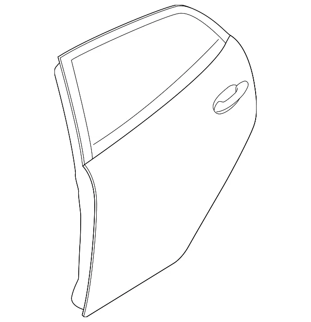 Door Shell - Passenger Side (RH) - Mazda (DRY1-72-02XC)