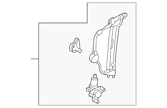 Window Regulator - Passenger Side (RH) - Mazda (EC02-58-560J)