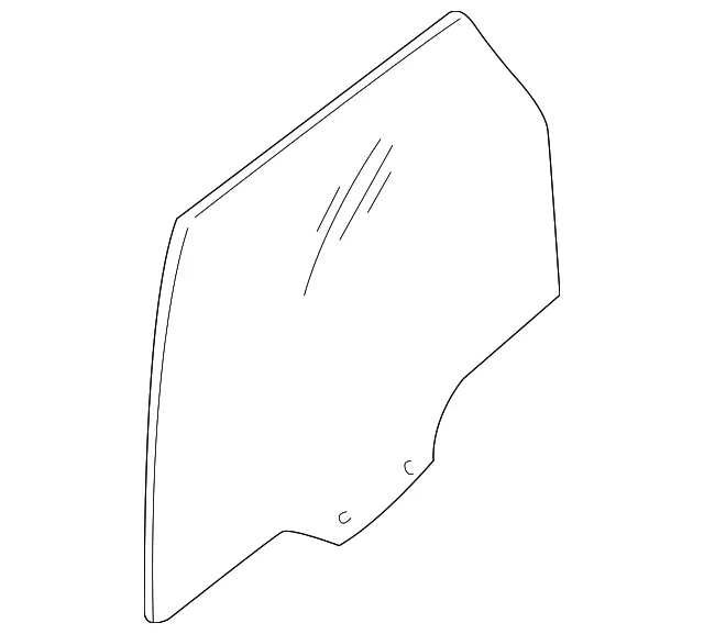 Weatherstrip Left Rear Doo - Driver's Side (LH) - Mazda (EC02-59-76YB)