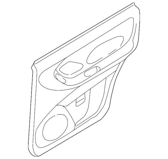 Door Trim Panel - Driver's Side (LH) - Mazda (EC16-68-560W-66)