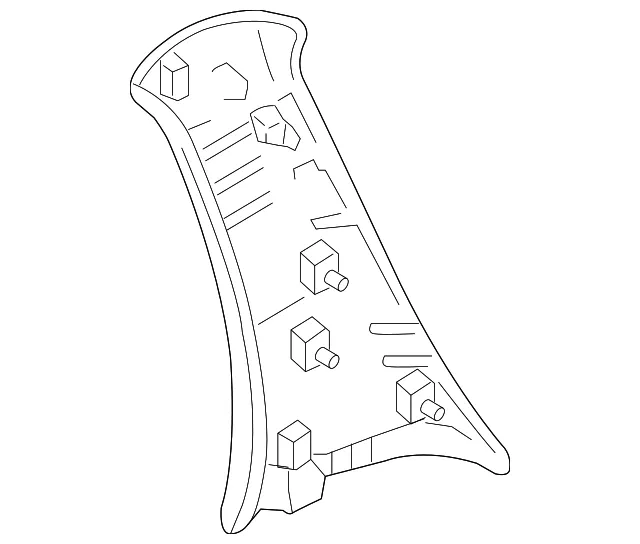 Trim R C Pillar - Passenger Side (RH) - Mazda (EF91-68-250A-76)