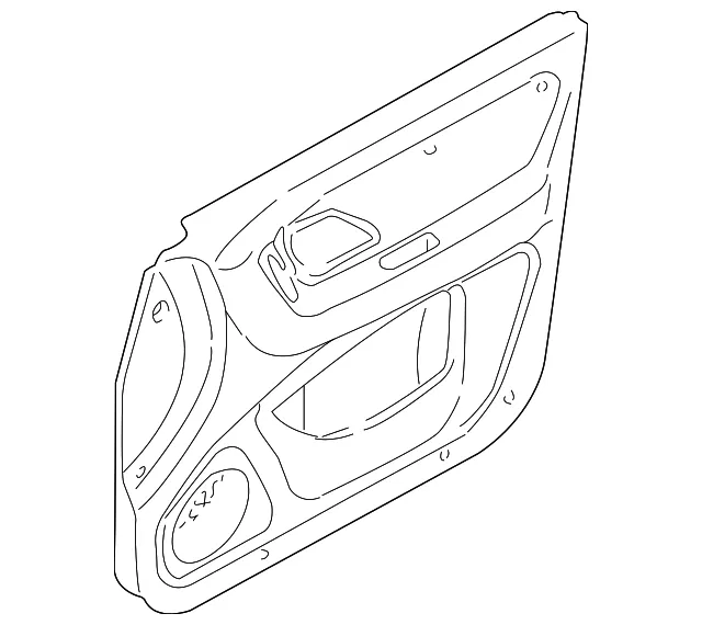 Door Trim Panel - Passenger Side (RH) - Mazda (EF93-68-430B-35)