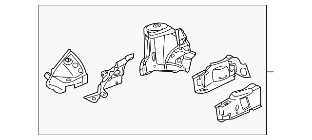 Apron Assembly - Passenger Side (RH) - Mazda (EG21-53-210N)