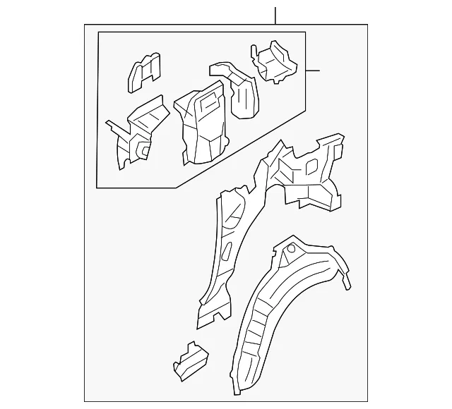 PANEL L REAR PILLAR - MAZDA (F15171100P)
