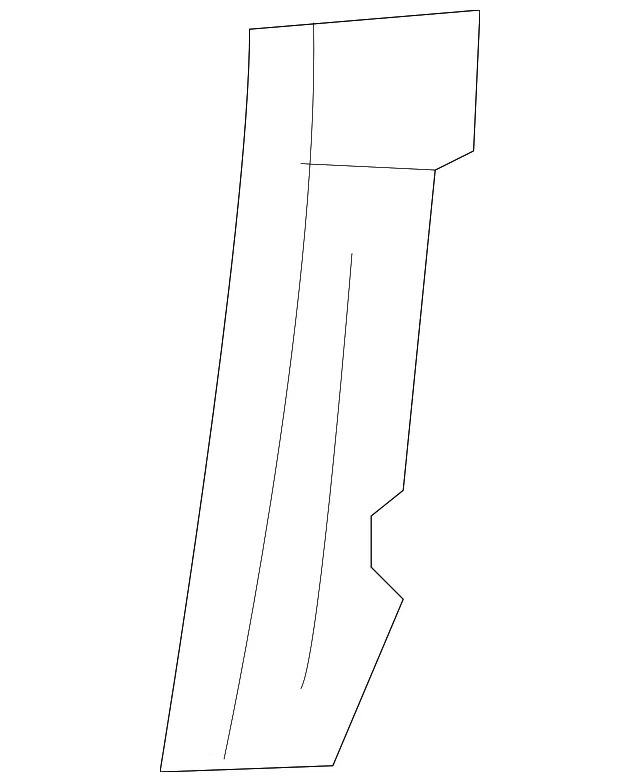 REINF L REAR DOOR HINGE - MAZDA (F15171381C)
