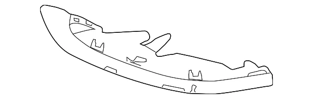 Spoiler End - Driver's Side (LH) - Mazda (F197-51-9L1A)
