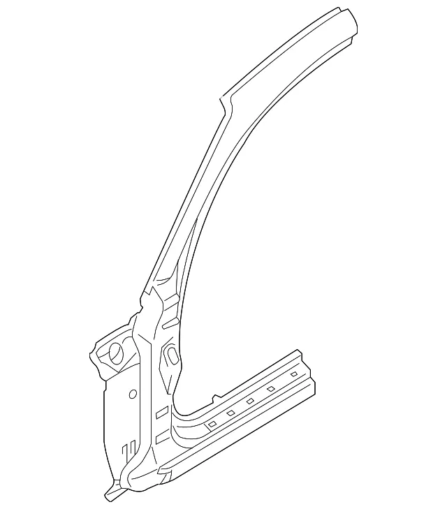 Hinge Pillar - Passenger Side (RH) - Mazda (F1Y1-70-220D)