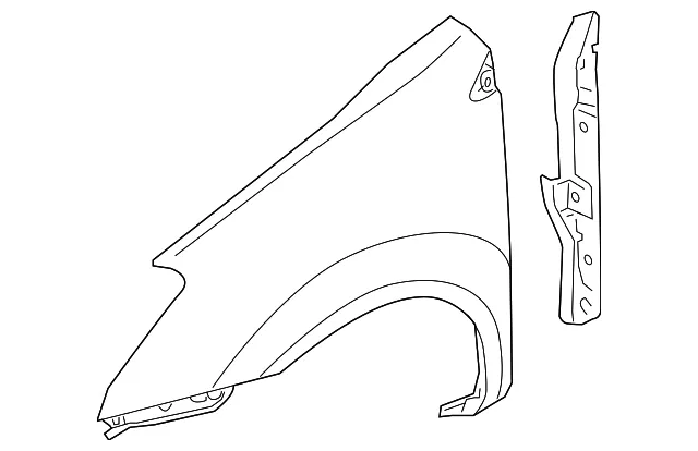 Fender - Driver's Side (LH) - Nissan (F3113-JM0MA)