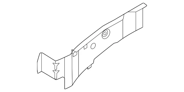 Upper Hood Ledge, Left - Nissan (F4113-7LGMA)
