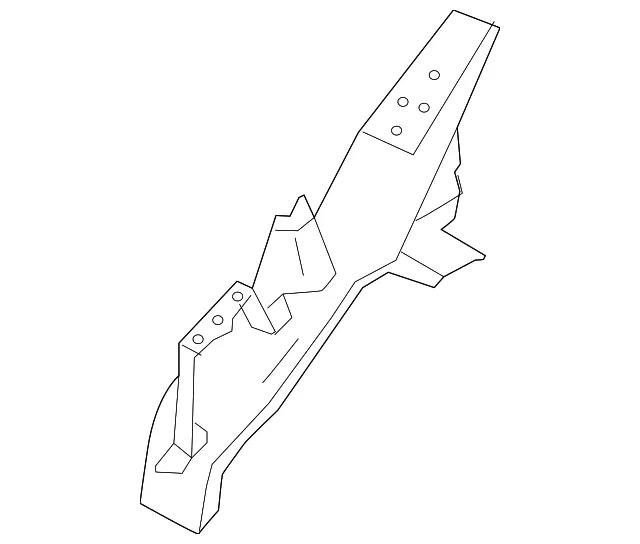 Hood Ledge Reinforcement, Right - Nissan (F4180-5AAMA)