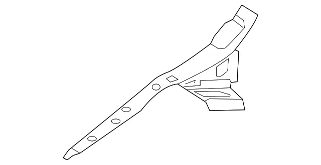Apron Reinforced - Passenger Side (RH) - Nissan (F4180-6CAMA)