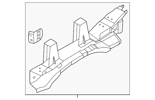 Hood Ledge Reinforcement, Left - Nissan (F4181-7LGMA)