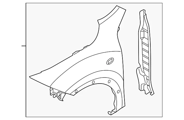 Fender - Driver's Side (LH) - Nissan (FCA01-1KAMA)