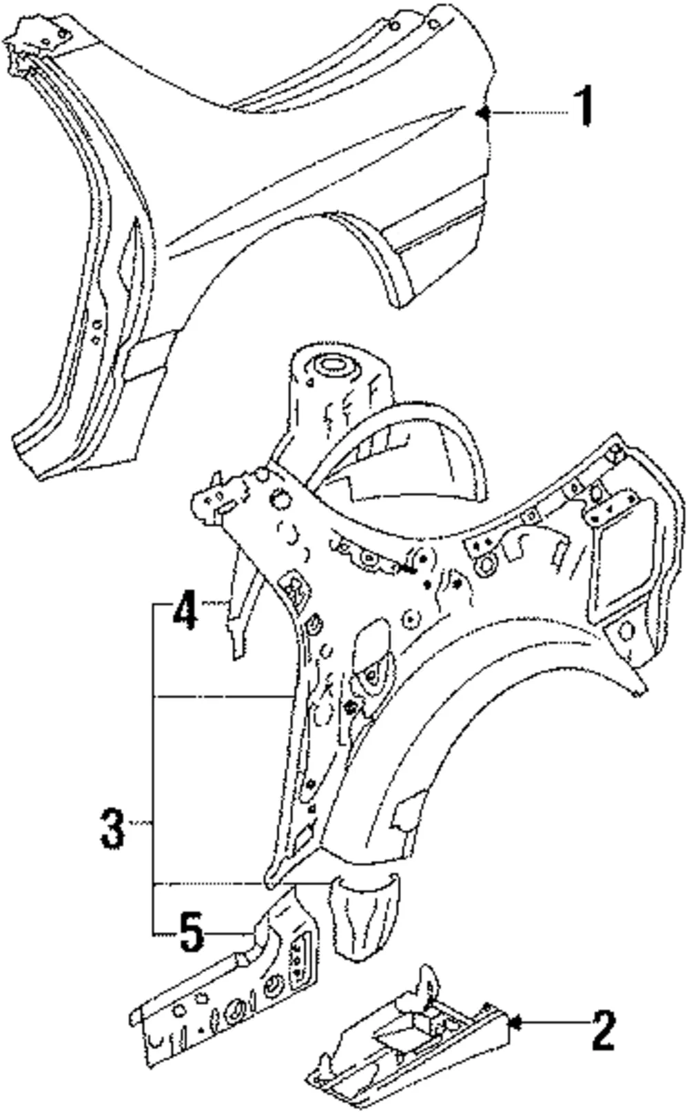 Quarter Panel - Passenger Side (RH) - Mazda (FCY1-70-400A)