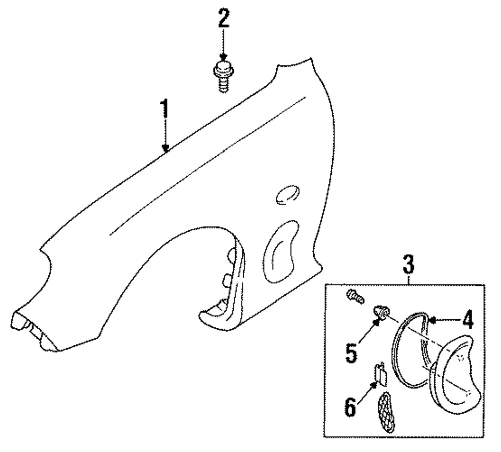 Fender - Driver's Side (LH) - Mazda (FD01-52-211D)