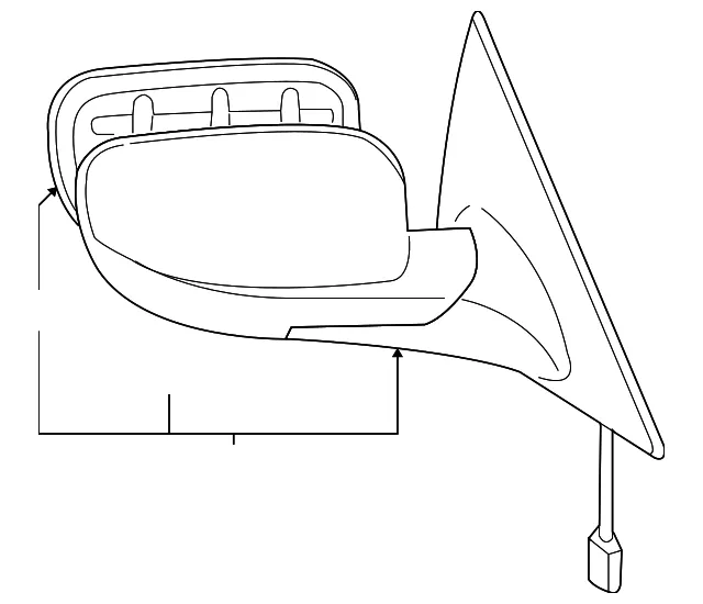 Mirror R Door - Passenger Side (RH) - Mazda (FE01-69-120G-67)