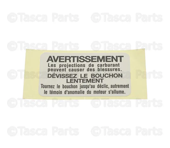 Fuel Information Label - Mazda (FE02-69-D61)