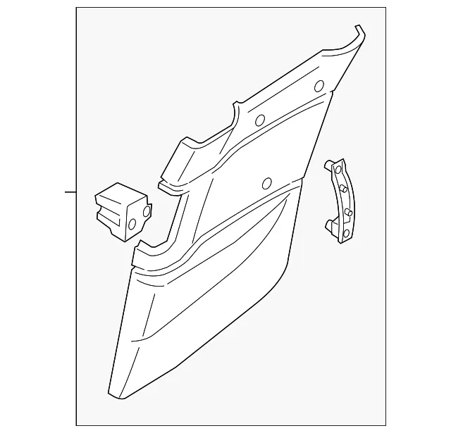 TRIM L DOOR REAR - MAZDA (FE0268550H34)