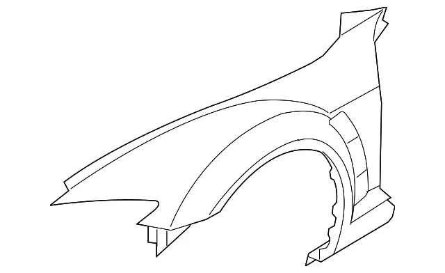 Fender - Passenger Side (RH) - Mazda (FEY2-52-100)