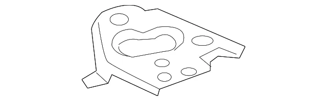 Apron Extension Reinforcement - Passenger Side (RH) - Mazda (G48F-53-15X)