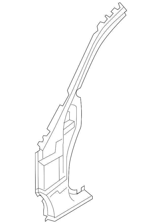Hinge Pillar Reinforced - Passenger Side (RH) - Nissan (G6214-9BMMA)