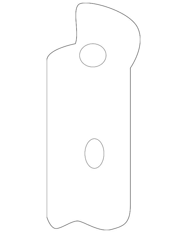 Hinge Pillar Reinforced Lower Bracket - Passenger Side (RH) - Nissan (G6222-6CAMA)
