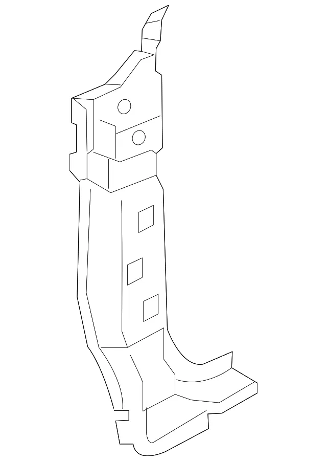 Hinge Pillar Reinforced - Passenger Side (RH) - Nissan (G6260-3LMMC)