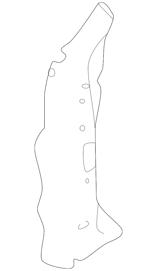 Hinge Pillar Reinforced - Passenger Side (RH) - Nissan (G6260-6CAMA)