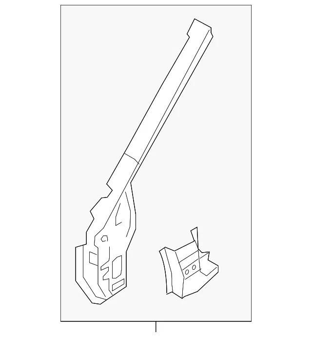 Hinge Pillar Reinforced - Driver's Side (LH) - Nissan (G6261-4ATMA)