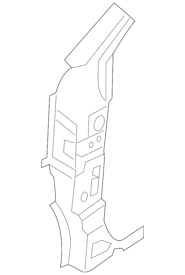 Hinge Pillar Reinforced - Driver's Side (LH) - Nissan (G6271-4BAMA)