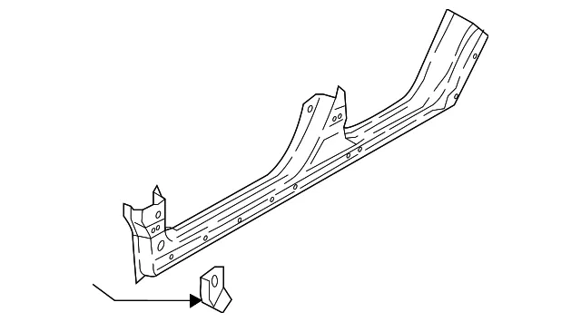 Rocker Panel - Passenger Side (RH) - Nissan (G6410-6MAMA)