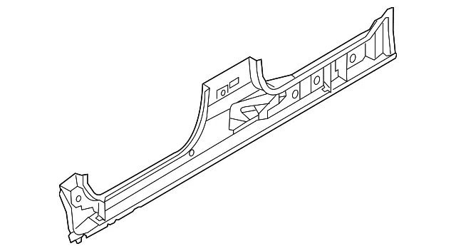 Inner Rocker - Driver's Side (LH) - Nissan (G6451-3LMMC)