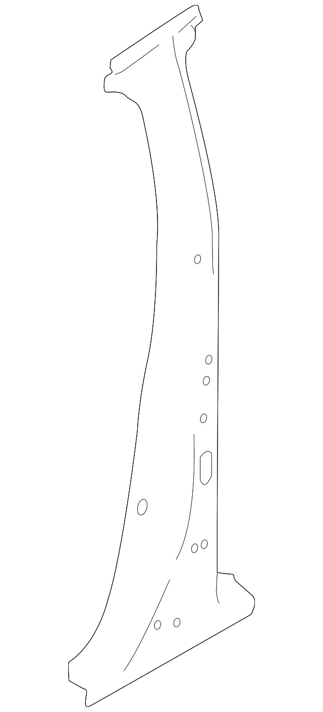 Center Pillar Reinforced - Driver's Side (LH) - Nissan (G6515-9UFMA)