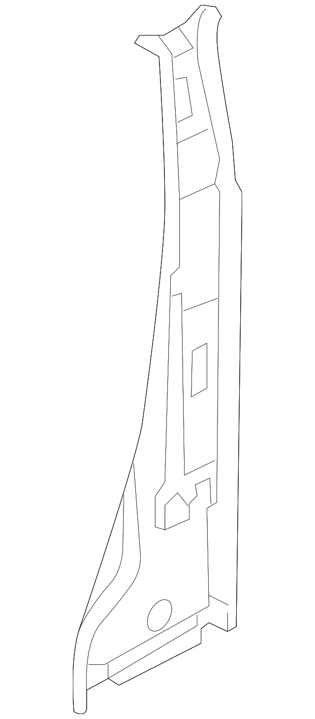 Inner Center Pillar - Passenger Side (RH) - Nissan (G6530-3LMMC)