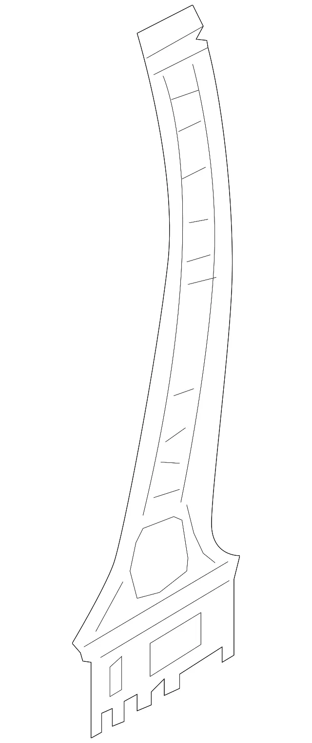 Inner Center Pillar - Passenger Side (RH) - Nissan (G6530-5SAMA)