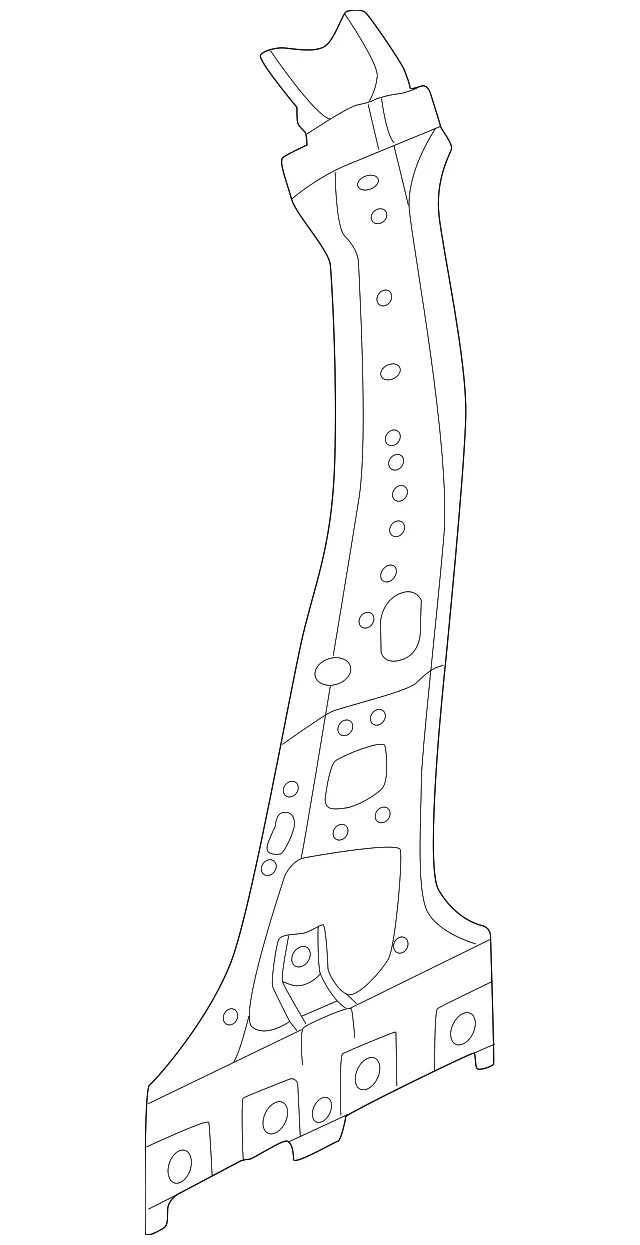 Center Pillar Assembly, Inner Right - Nissan (G6530-6LBMA)