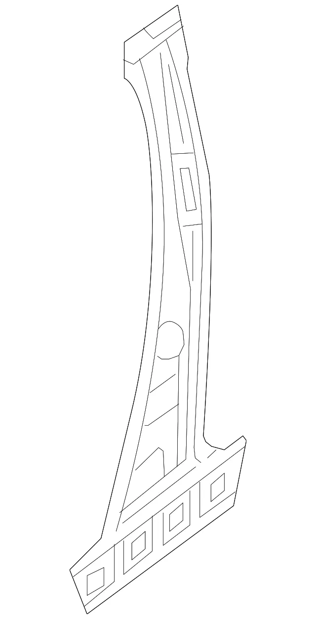 Inner Center Pillar - Driver's Side (LH) - Nissan (G6531-3KAMA)