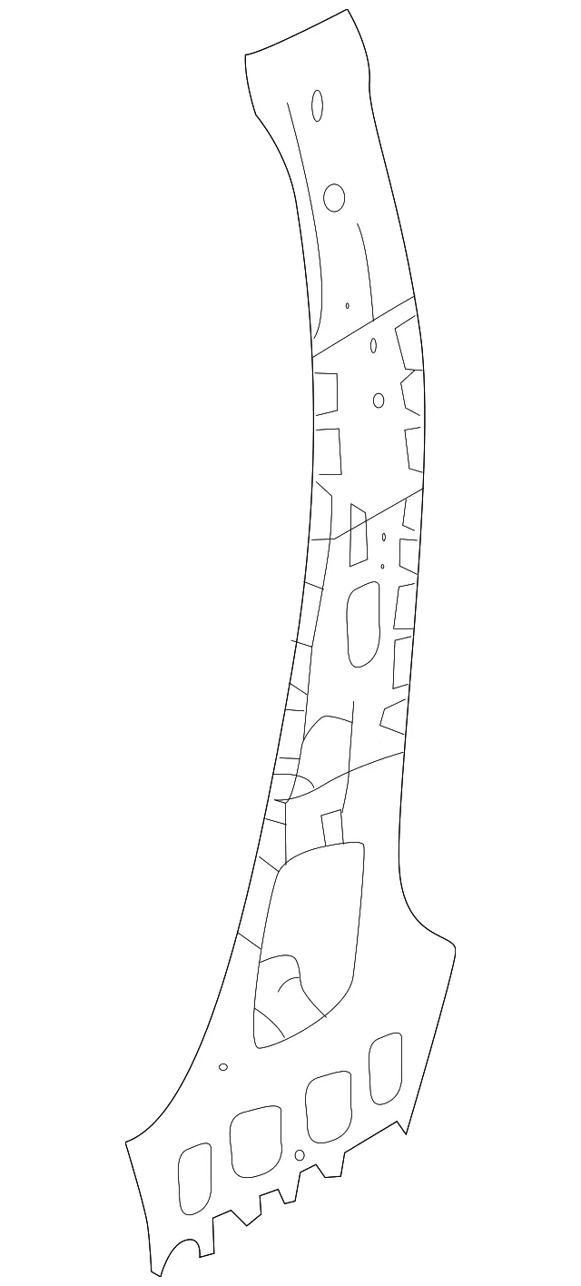 Inner Center Pillar - Driver's Side (LH) - Nissan (G6531-6CAMA)
