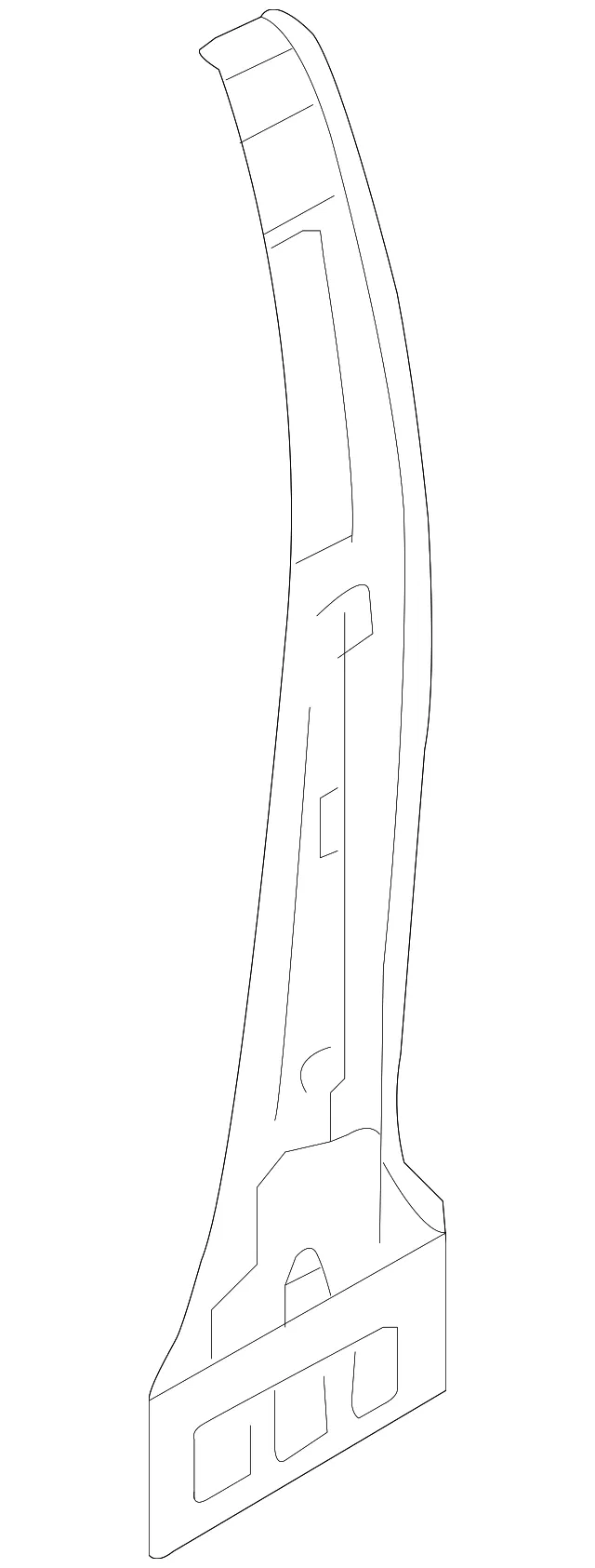 Inner Center Pillar - Driver's Side (LH) - Nissan (G6531-9KAMA)