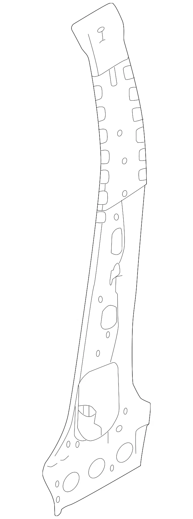 Inner Center Pillar - Driver's Side (LH) - Nissan (G6531-9UFMA)