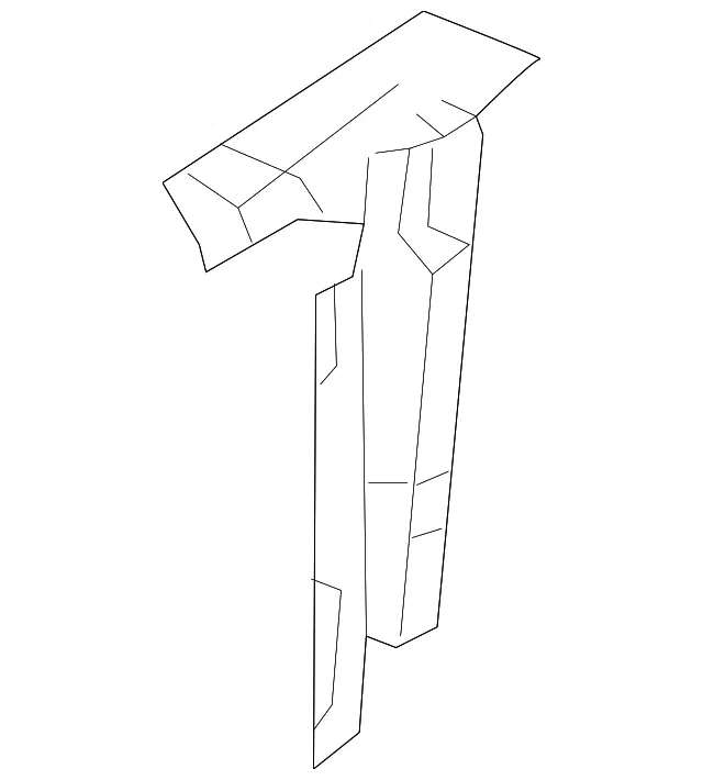 Body B-Pillar Reinforcement - Nissan (G6556-1PAMA)