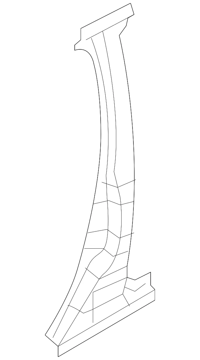 Center Pillar Lower Brace, Right - Nissan (G6570-5SPMA)