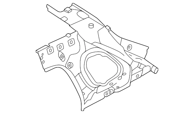 Rear Inner Pillar, Left - Nissan (G6631-7LGMA)
