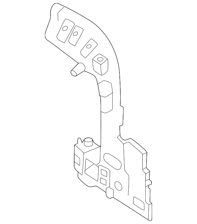 Back Pillar Assembly, Inner Left - Nissan (G7631-7LGMA)