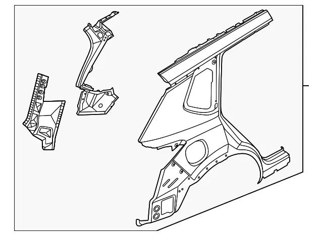 Quarter Panel Assembly - Nissan (G8100-6RAMA)