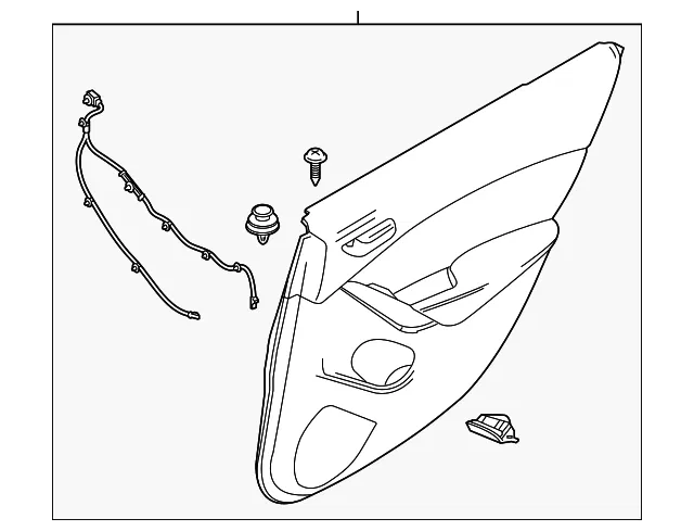 Door Trim Panel - Passenger Side (RH) - Mazda (GBFN-68-520-02)