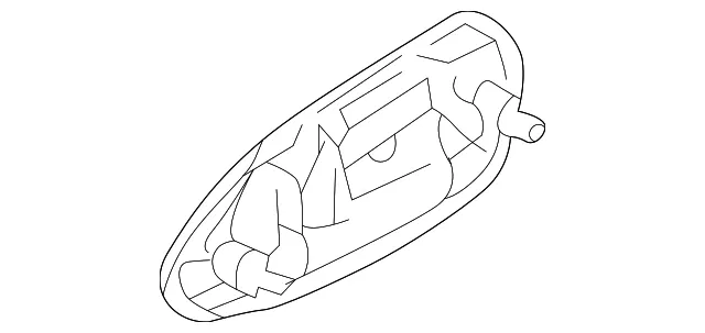 Handle Lt Rr Door - MAZDA (GD1E73410NN)