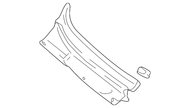 Grille R Cowl - Passenger Side (RH) - Mazda (GD7A-50-7R0E)