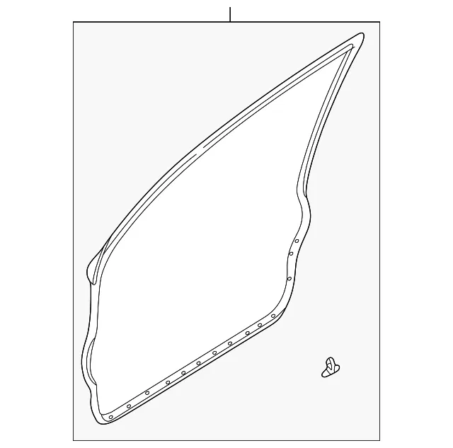Weatherstrip Rt - Passenger Side (RH) - Mazda (GD7A-58-760B)