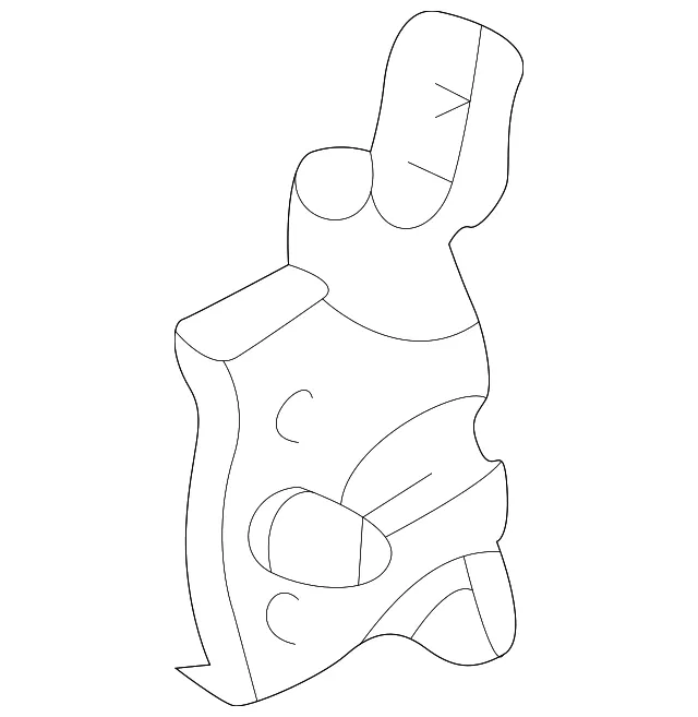 Hinge B L Door - MAZDA (GD7A73240)